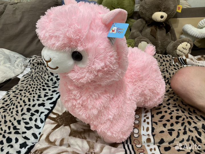 Альпака розовая новая