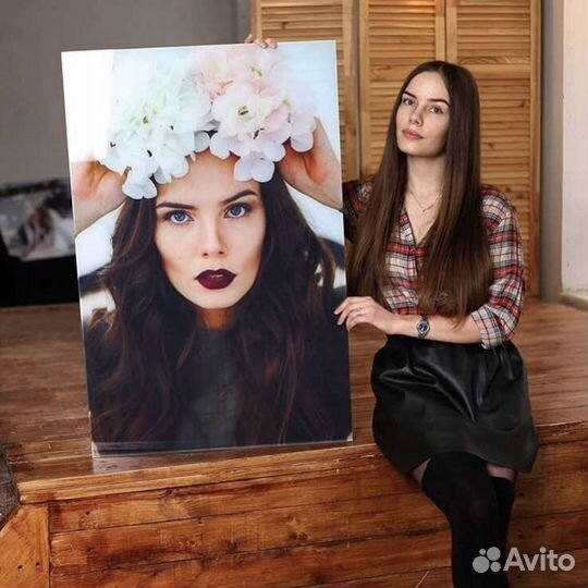 Портрет по фото, Печать на холсте