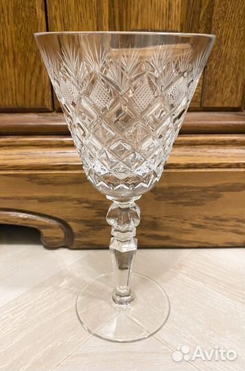 Фужеры хоу тальные СССР Ромбы Гусь-Хрустальный