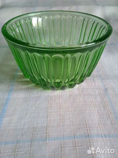 Сахарница цветное стекло СССР