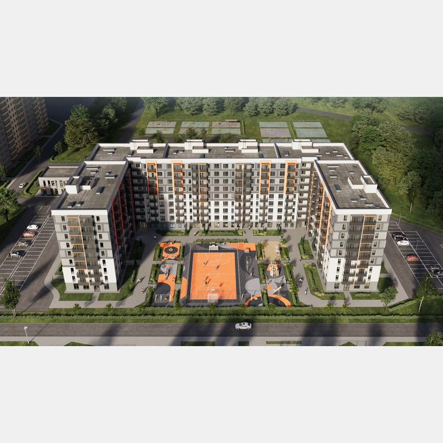 2-к. квартира, 60,7 м², 3/9 эт.