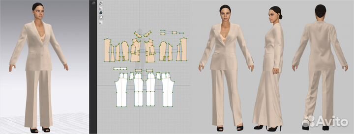Конструктор женской одежды. Лекала, 3D примерка