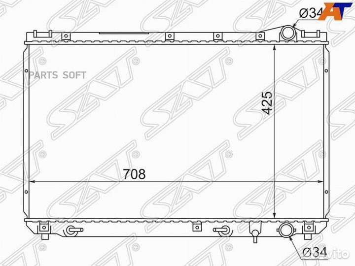 Радиатор Toyota Camry Europe/Russia (XV10) 91-96 / Camry UAE/USA 91-96 / Scepter 92-96 / Windom 91-9