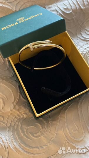 Золотой браслет гвоздь