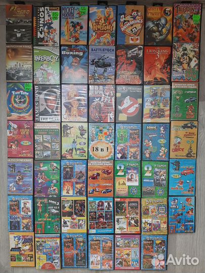 Картриджи для sega mega drive 2