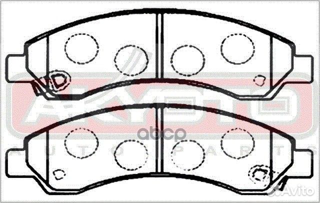 Колодки тормозные дисковые передние AKD0502 akyoto