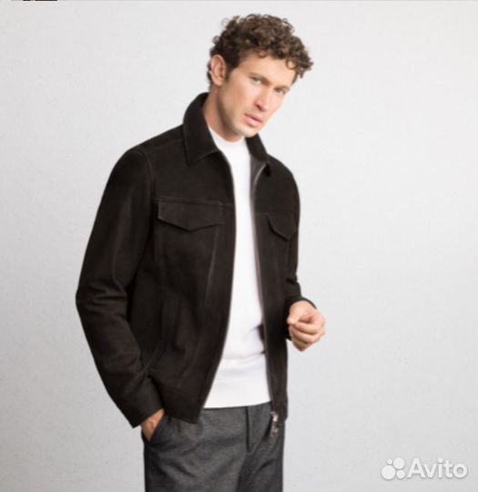 Куртка Stefano Ricci nubuck calfskin leather