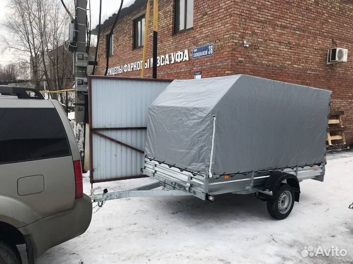 Прицеп 817712.022 для перевозки снегохода с тентом