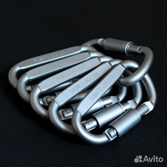 EDC карабин туристический алюминиевый, 10шт