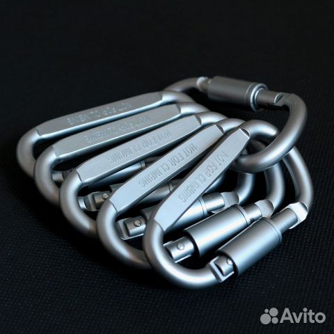 EDC карабин туристический алюминиевый, 10шт