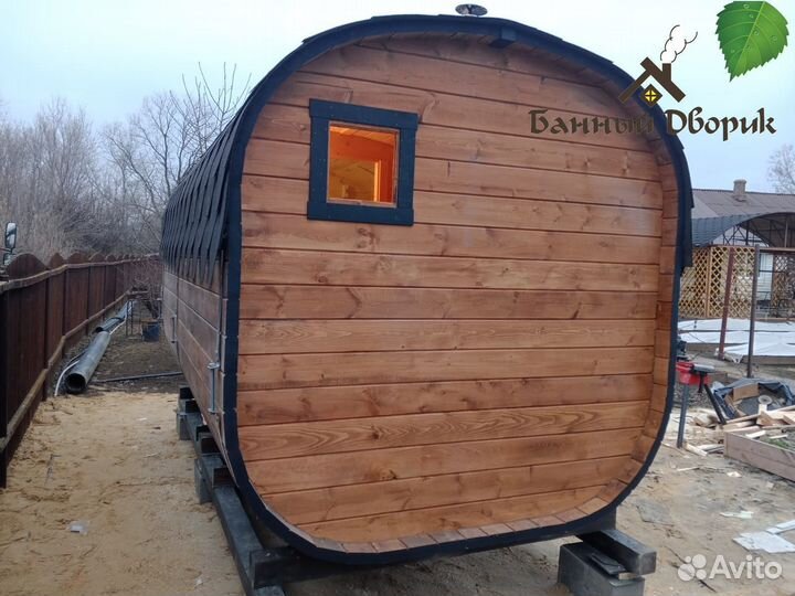 Баня бочка 2х4 под ключ - доступный комфорт