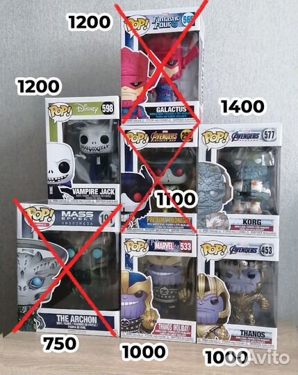 Фигурки Funko Pop (Marvel и другое)