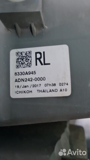 Фонарь задний mitsubishi L200 2015