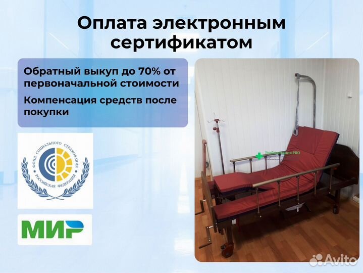 Медицинская кровать функциональная