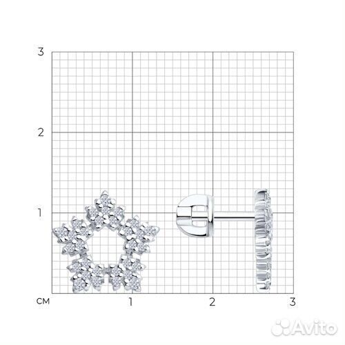 Серьги sokolov из серебра, 94027077