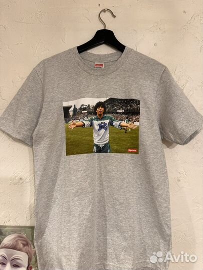 Футболка Supreme SS24 week 1 No Drug Tee Ash Grey