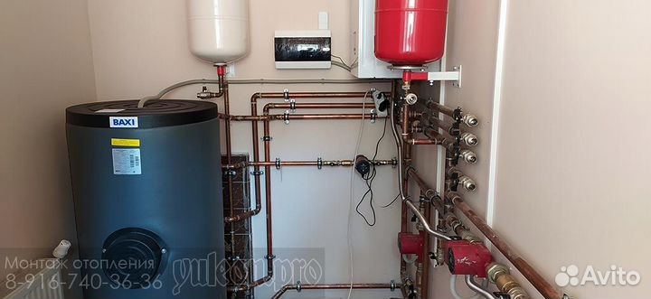 Монтаж отопления, водоснабжения. Автоматика