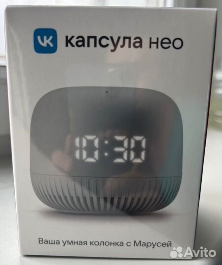 Умная колонка с часами VK Капсула NEO
