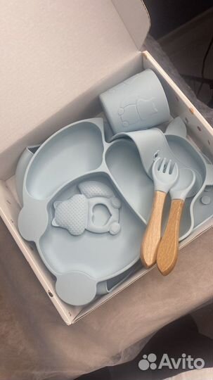 Набор детской силиконовой посуды (6 предметов)