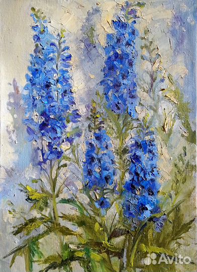 Картина маслом на холсте цветы