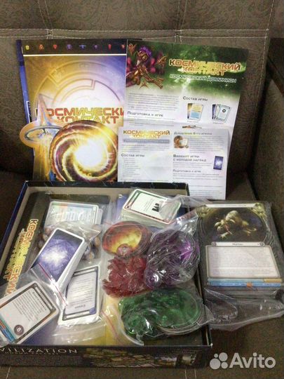 Настольная игра Космический контакт + два допа