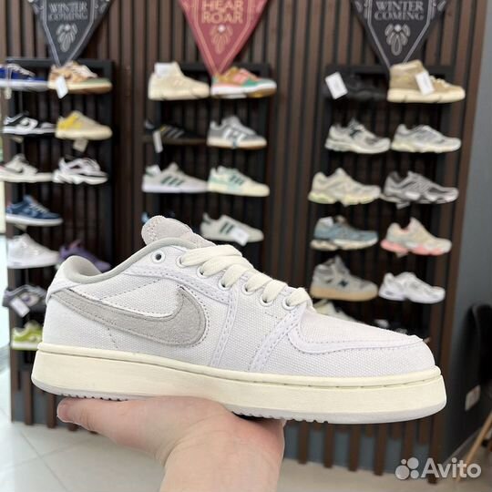 Nike Air Jordan 1 Low Union White Canvas