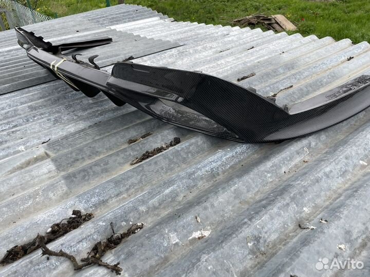 Диффузр заднего бампера BMW G20 карбон