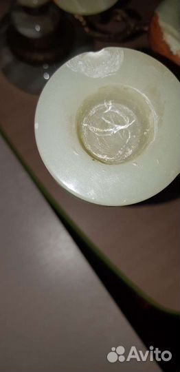 Торшер,подсвечники,шкатулка из нат.Оникса