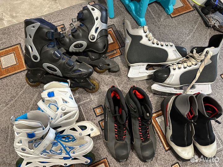 Ролики коньки лыжные ботинки