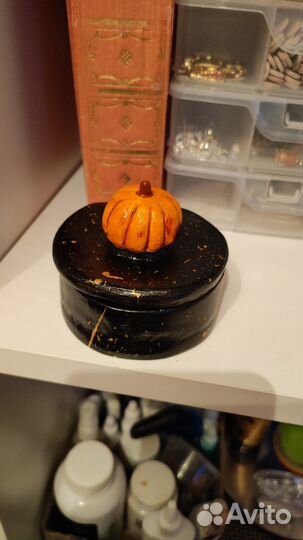 Шкатулка тыква керамическая