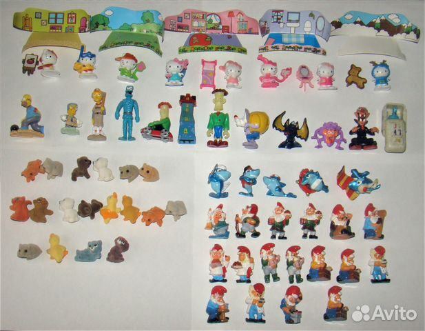 Сборные игрушки киндер сюрприз и Ландрин