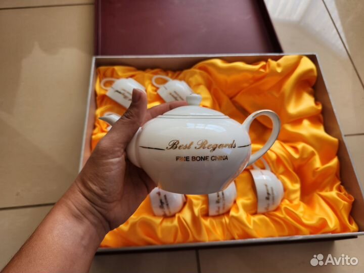 Китайский чайный набор, костяной фарфор, из Китая