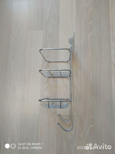 Полка хромированная в ванную комнату