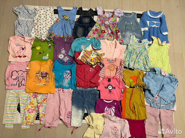Вещи пакетом на девочку 80-86