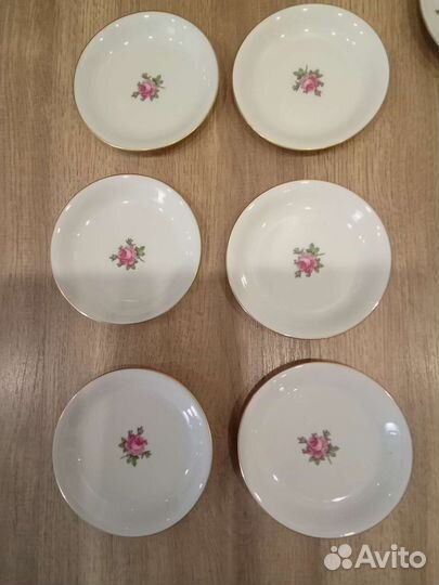 Чайная пара розетки блюдо гдр