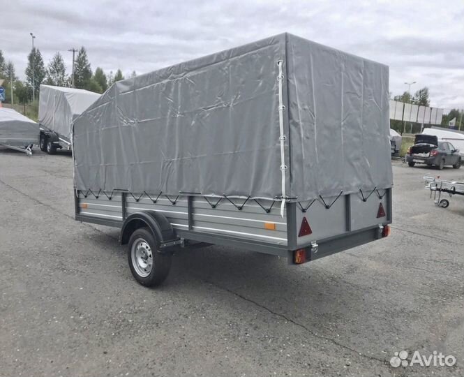Прицеп для снегохода 3200х1500мм с тентом Ул