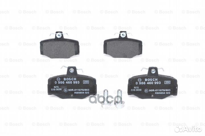 Колодки торм.зад. 0986460993 Bosch