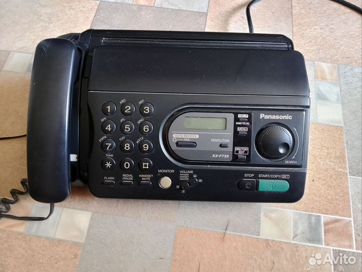 Телефон факс panasonic kx-ft33