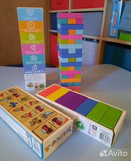 Развивающие деревянные игрушки Томик