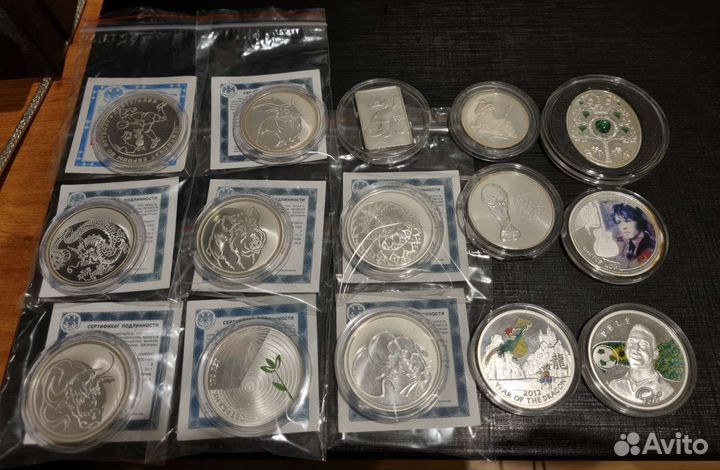 Серебряные монеты 2 3 рубля 1 2 10 долларов