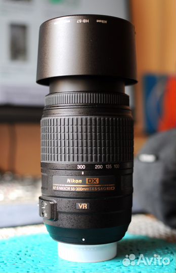 Объектив Nikon 55-300mm f/4.5-5.6G ED DX VR AF-S N
