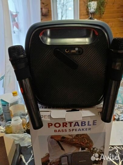 Блютуз колонка с караоке