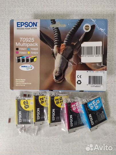 Оригинальные картриджи Epson T0925