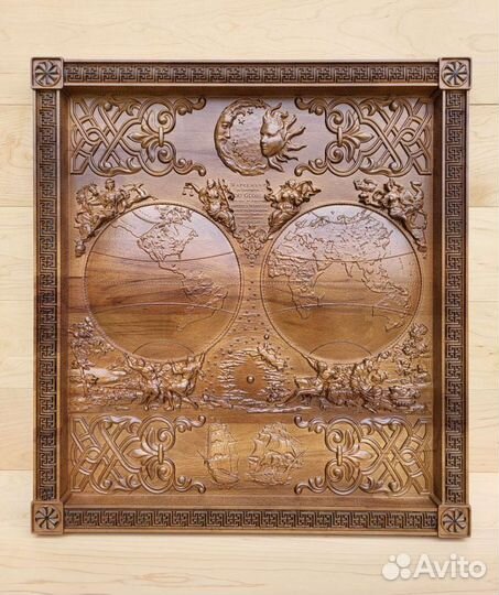 Деревянная разная картина, панно 