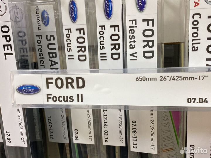 Щетки стеклоочистителя ford focus 2