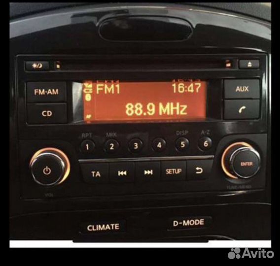 Штатная магнитола nissan juke