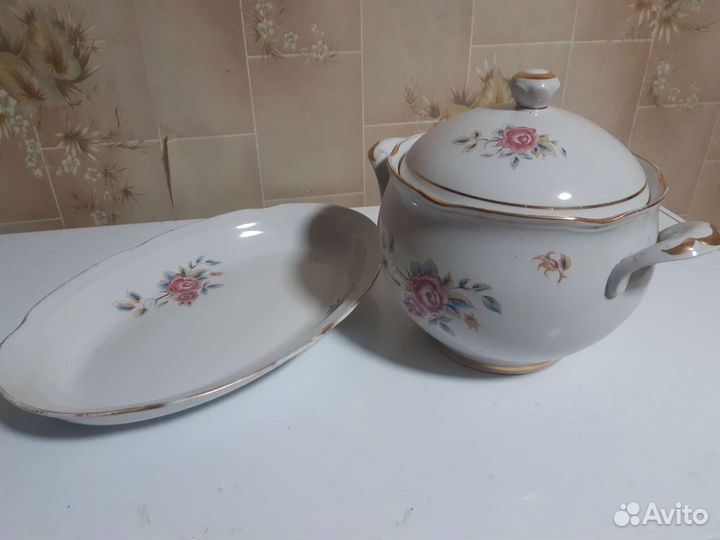 Супница фарфор СССР и блюдо под второе
