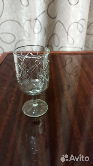 Хрустальные рюмки на ножке СССР и стопки