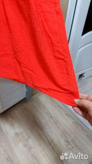 Сарафан женский красный,хлопок