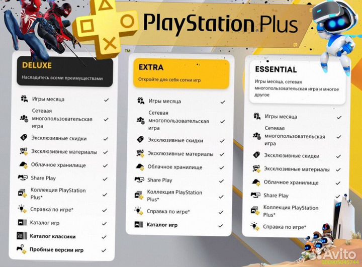 Подписка ps plus delux Украина ps5 ps4 (Арт.75867)